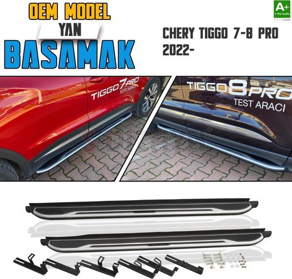 S-Dizayn Chery Tiggo7/8 Pro OEM Stil Yan Basamak Seti 2022 Üzeri A+ Kalite - Image 1