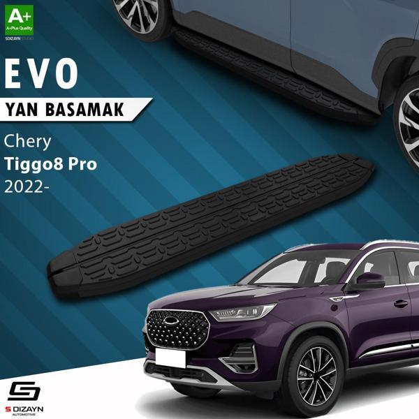 S-Dizayn Chery Tiggo8 Pro Evo Siyah Yan Basamak 183 Cm 2022 Üzeri - Image 1