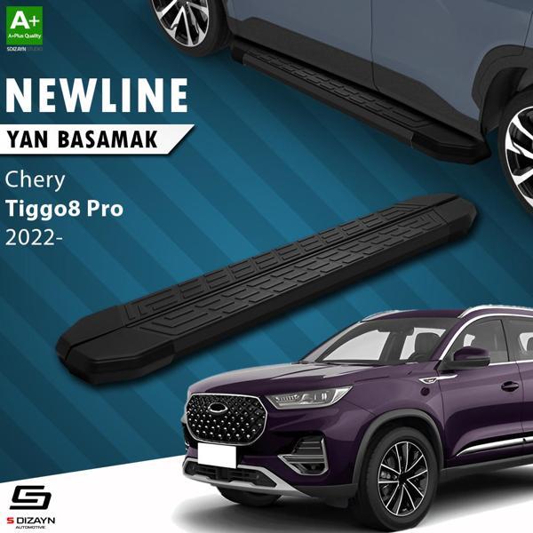 S-Dizayn Chery Tiggo8 Pro NewLine Siyah Yan Basamak 183 Cm 2022 Üzeri - Image 1