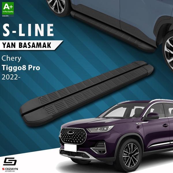 S-Dizayn Chery Tiggo8 Pro S-Line Siyah Yan Basamak 183 Cm 2022 Üzeri - Image 1