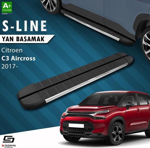 S-Dizayn Citroen C3 Aircross S-Line Krom Yan Basamak 183 Cm 2017 Üzeri - Image 1