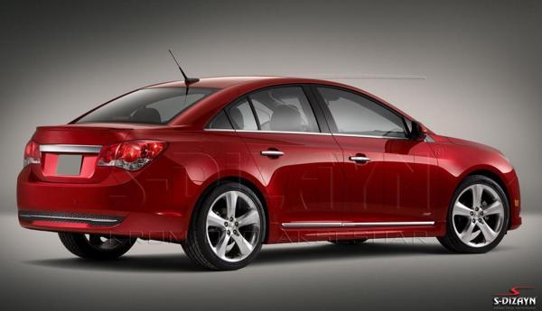 S-Dizayn Chevrolet Cruze SD Kapı Koruma Çıtası Krom 2011-2019 - Image 1