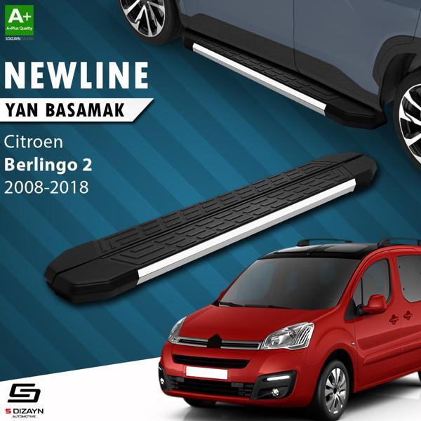 S-Dizayn Citroen Berlingo 2 NewLine Krom Yan Basamak 193 Cm 2008-2018 - Image 1