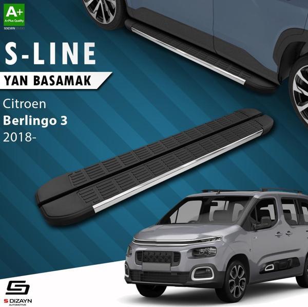 S-Dizayn Citroen Berlingo 3 S-Line Krom Yan Basamak 203 Cm 2018 Üzeri - Image 1