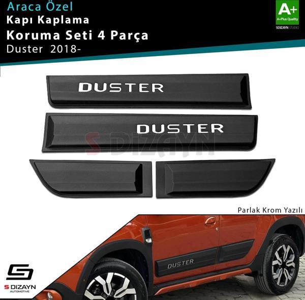 S-Dizayn Dacia Duster 2 Kapı Koruma Seti Parlak Krom Yazılı 4 Prç 2018 Üzeri A+ Kalite - Image 1