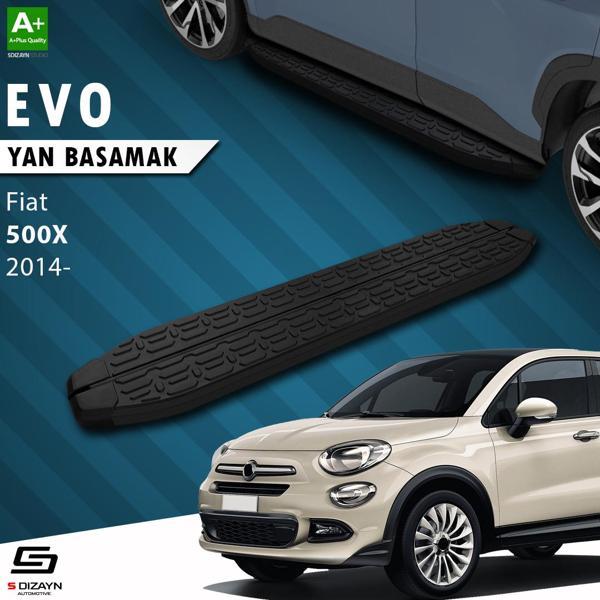 S-Dizayn Fiat 500X Evo Siyah Yan Basamak 173 Cm 2014 Üzeri - Image 1