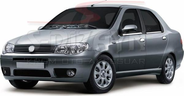S-Dizayn Fiat Albea Krom Cam Çıtası 4 Prç 2002-2012 - Image 1