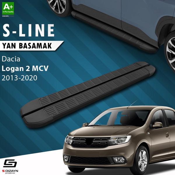 S-Dizayn Dacia Logan 2 MCV S-Line Siyah Yan Basamak 183 Cm 2013-2020 - Image 1
