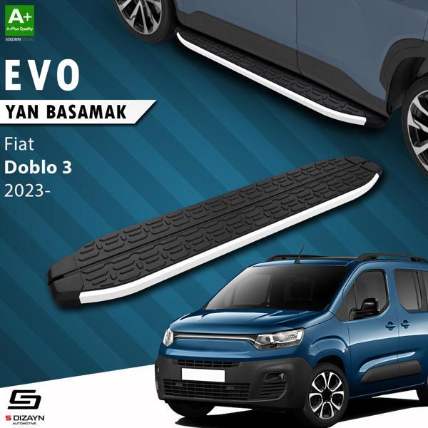 S-Dizayn Fiat Doblo 3 Uzun Şase Evo Aluminyum Yan Basamak 213 Cm 2023 Üzeri - Image 1