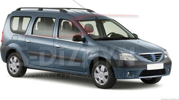 S-Dizayn Dacia Logan Mcv Krom Cam Çıtası 4 Prç 2005-2012 - Image 1