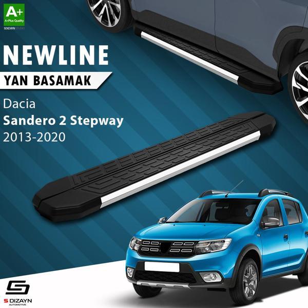 S-Dizayn Dacia Sandero 2 Stepway NewLine Krom Yan Basamak 173 Cm 2013-2020 - Image 1