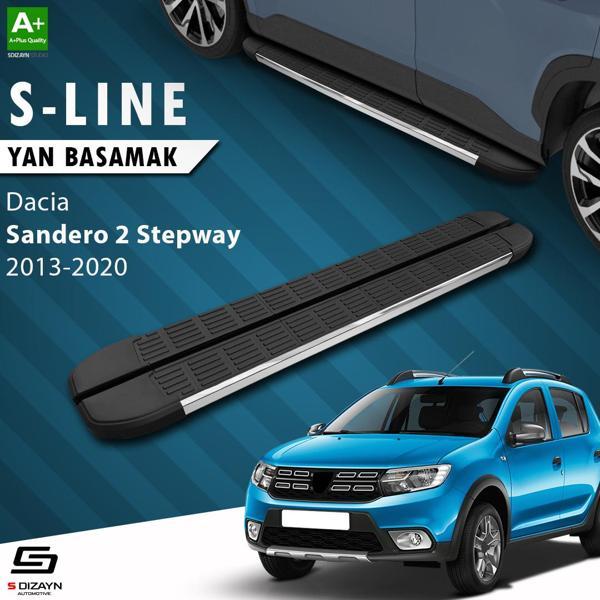 S-Dizayn Dacia Sandero 2 Stepway S-Line Krom Yan Basamak 173 Cm 2013-2020 - Image 1