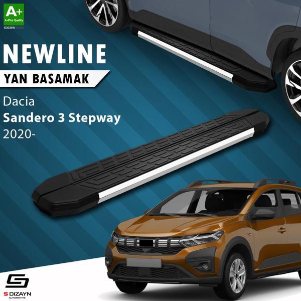 S-Dizayn Dacia Sandero 3 Stepway NewLine Krom Yan Basamak 183 Cm 2020 Üzeri - Image 1
