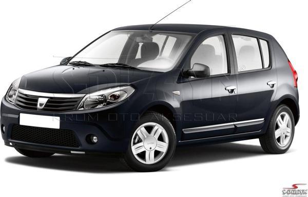 S-Dizayn Dacia Sandero Kapı Koruma Çıtası Krom 2008-2013 - Image 1
