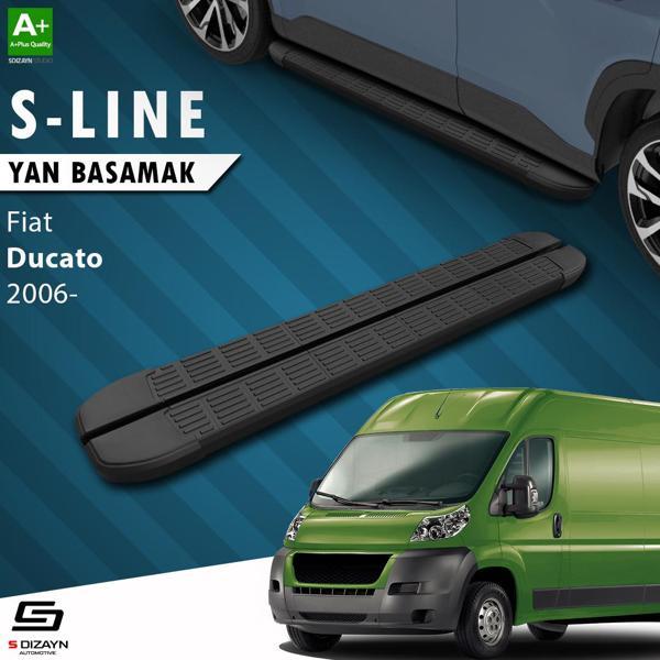 S-Dizayn Fiat Ducato 3 Kısa Şase S-Line Siyah Yan Basamak 203 Cm 2006 Üzeri - Image 1