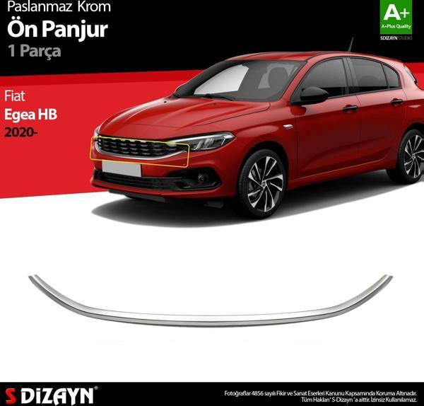 S-Dizayn Fiat Egea HB Krom Ön Panjur Çıtası 2020 Üzeri - Image 1