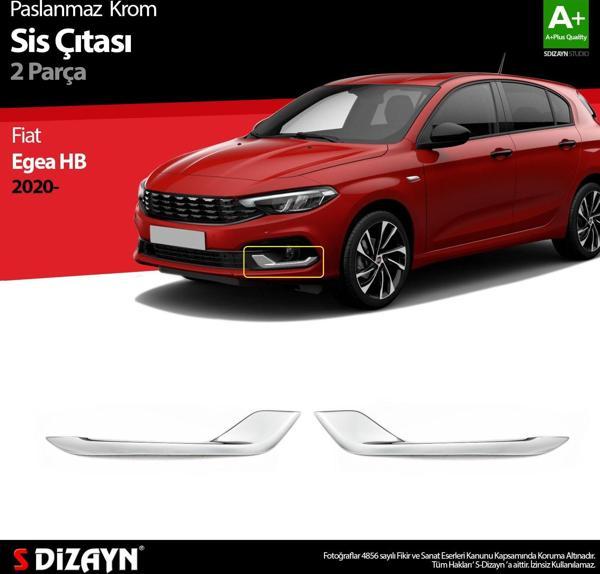 S-Dizayn Fiat Egea HB Krom Sis Çıtası 2 Prç. 2020 Üzeri - Image 1