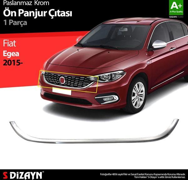 S-Dizayn Fiat Egea Krom Ön Panjur Çıtası 2015-2020 - Image 1