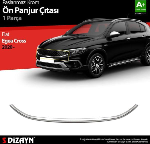 S-Dizayn Fiat Egea Cross Krom Ön Panjur Çıtası 2020 Üzeri - Image 1