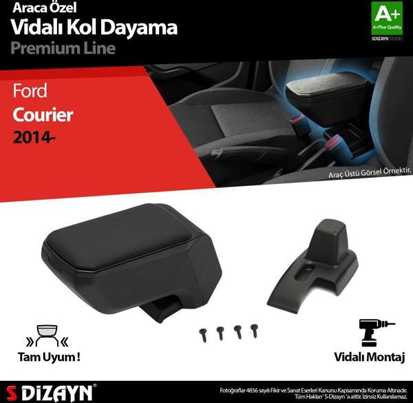 S-Dizayn Ford Courier Kol Dayama Kolçak ABS Vidalı Siyah 2014-2022 A+Kalite - Image 1
