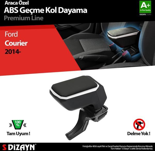 S-Dizayn Ford Courier Kol Dayama Kolçak Geçmeli ABS Gri 2014-2022 A+Kalite - Image 1