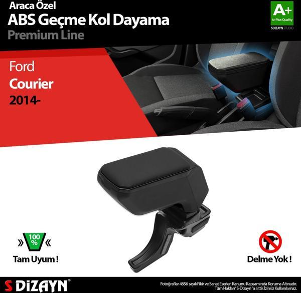 S-Dizayn Ford Courier Kol Dayama Kolçak Geçmeli ABS Siyah 2014-2022 A+Kalite - Image 1