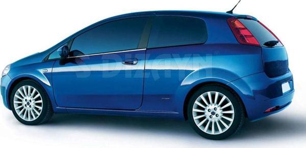 S-Dizayn Fiat Grande Punto Krom Cam Çıtası 2 Prç 2006-2018 - Image 1