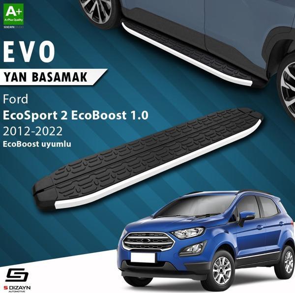S-Dizayn Ford EcoSport 2 EcoBoost 1.0 Evo Aluminyum Yan Basamak 173 Cm 2012-2022 - Image 1
