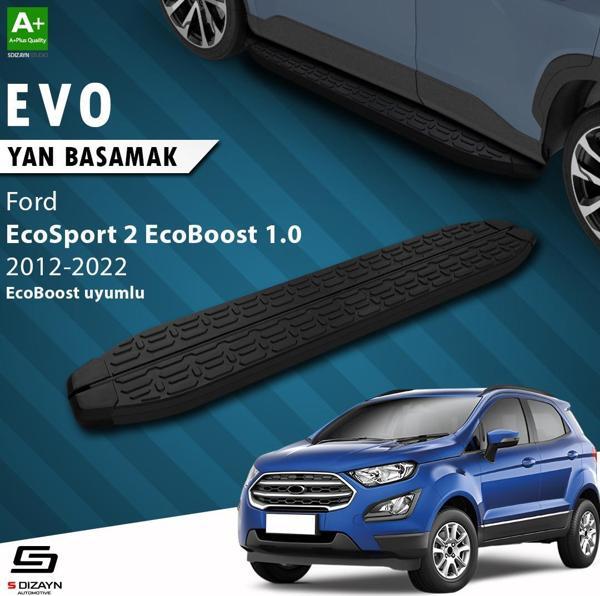 S-Dizayn Ford EcoSport 2 EcoBoost 1.0 Evo Siyah Yan Basamak 173 Cm 2012-2022 - Image 1