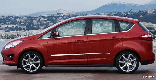 S-Dizayn Ford C-Max Kapı Koruma Çıtası Krom 2010 Üzeri - Image 1