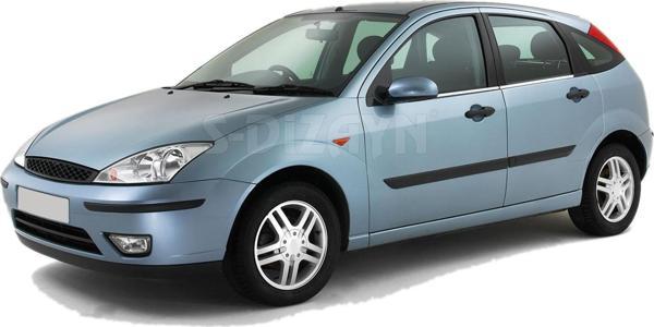 S-Dizayn Ford Focus 1 Krom Cam Çıtası 4 Prç 1998-2005 - Image 1