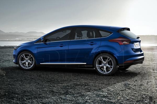 S-Dizayn Ford Focus 3 HB Kapı Koruma Çıtası Krom 2011-2018 - Image 1