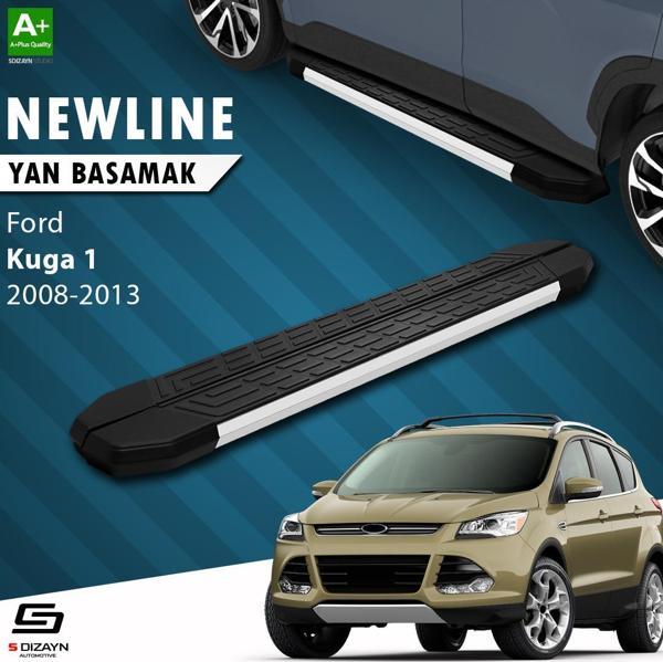 S-Dizayn Ford Kuga 1 NewLine Aluminyum Yan Basamak 183 Cm 2008-2012 - Image 1