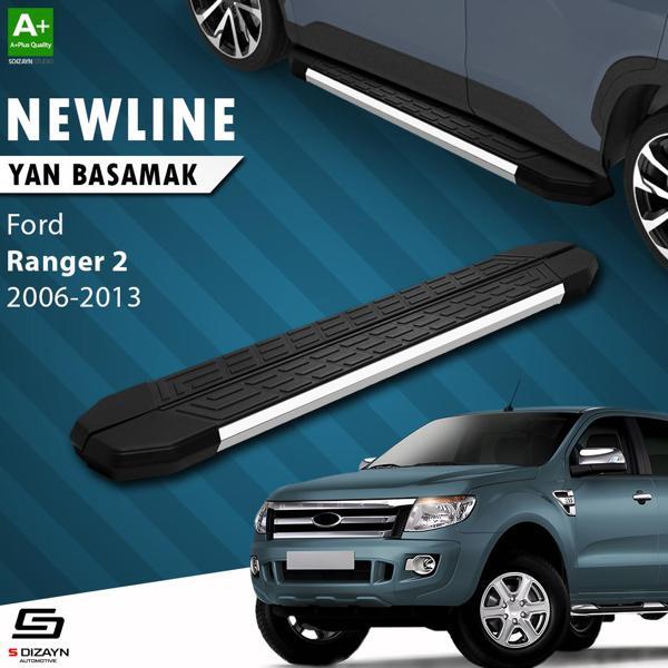 S-Dizayn Ford Ranger 2 NewLine Krom Yan Basamak 193 Cm 2006-2013 - Image 1