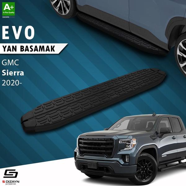 S-Dizayn GMC Sierra 5 Uzun Şase Evo Siyah Yan Basamak 253 Cm 2020 Üzeri - Image 1