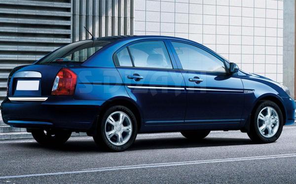 S-Dizayn Hyundai Accent Era Krom Bagaj Alt Çıta 2005-2011 - Image 1