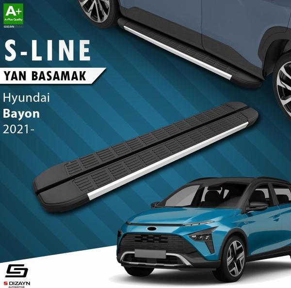 S-dizayn Hyundai Bayon S-line Aluminyum Yan Basamak 173 Cm 2021-2024 A Kalite - Image 1