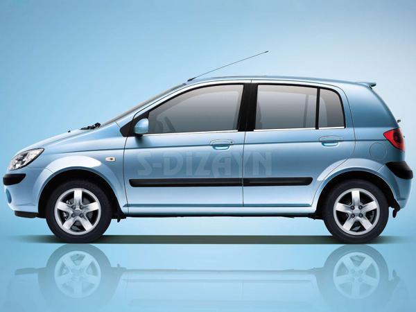 S-Dizayn Hyundai Getz Krom Cam Çıtası 6 Prç 2002-2011 - Image 1