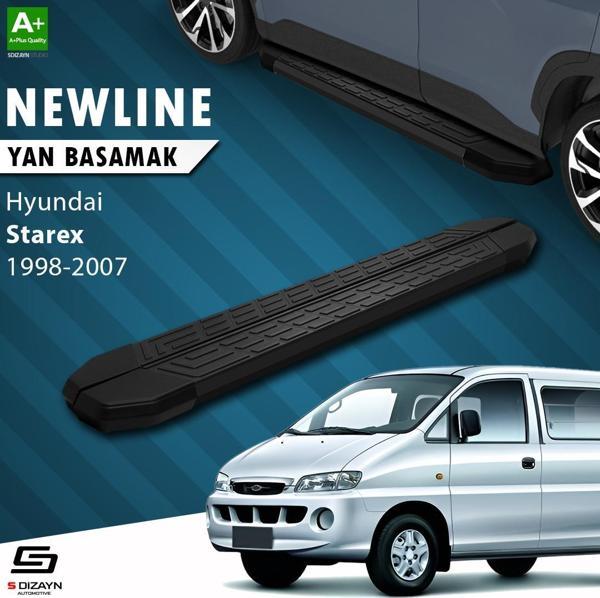 S-Dizayn Hyundai H-1 Starex NewLine Siyah Yan Basamak 193 Cm 1998-2007 - Image 1