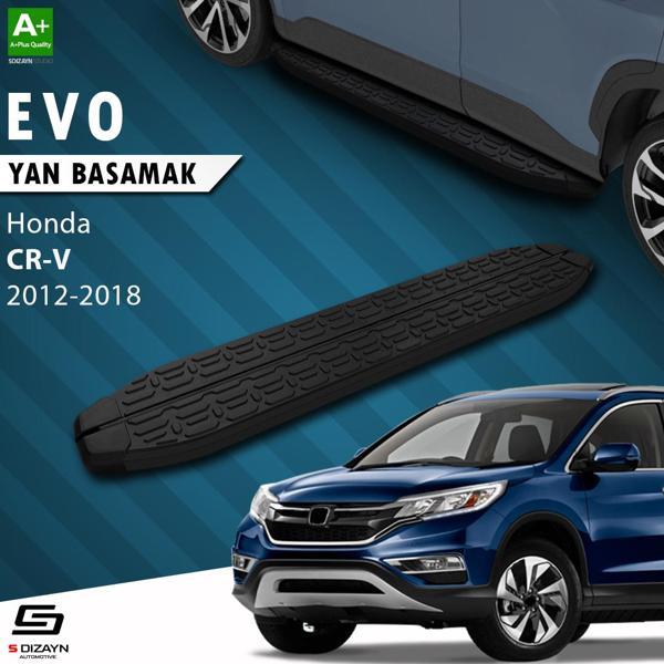 S-Dizayn Honda CR-V 4 Evo Siyah Yan Basamak 173 Cm 2012-2018 - Image 1