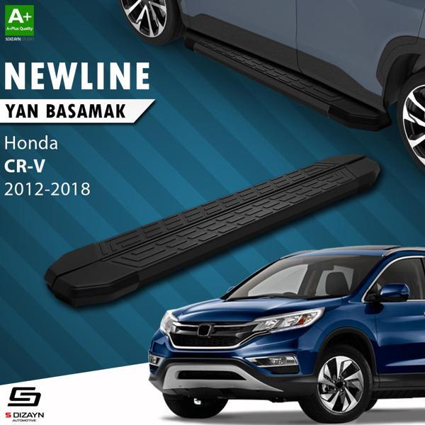 S-Dizayn Honda CR-V 4 NewLine Siyah Yan Basamak 173 Cm 2012-2018 - Image 1
