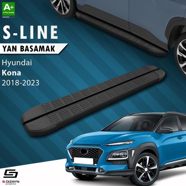 S-Dizayn Hyundai Kona S-Line Siyah Yan Basamak 173 Cm 2018-2023 - Image 1