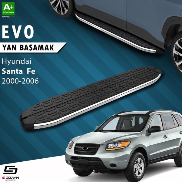 S-Dizayn Hyundai Santa Fe Evo Krom Yan Basamak 163 Cm 2000-2006 - Image 1