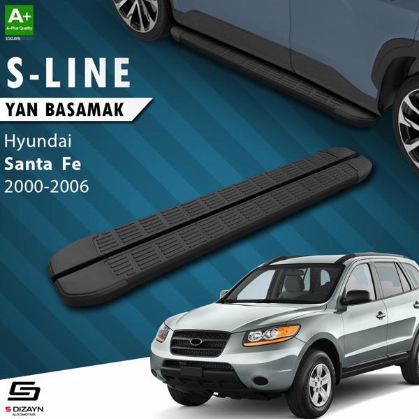 S-Dizayn Hyundai Santa Fe S-Line Siyah Yan Basamak 163 Cm 2000-2006 - Image 1