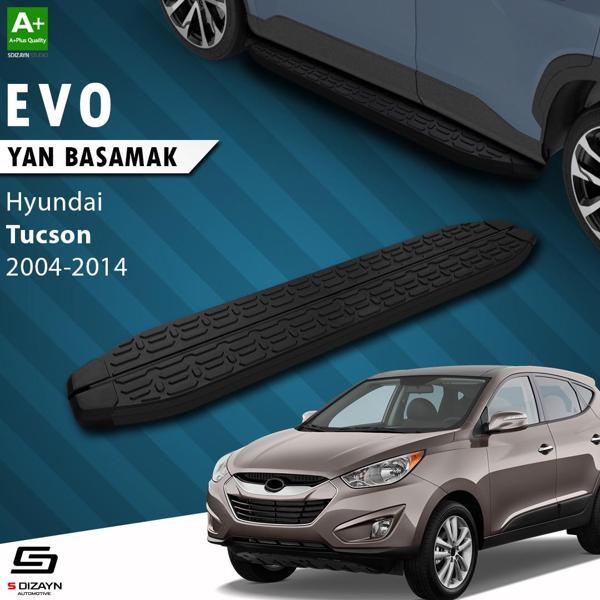 S-Dizayn Hyundai Tucson 2 Evo Siyah Yan Basamak 173 Cm 2004-2014 - Image 1