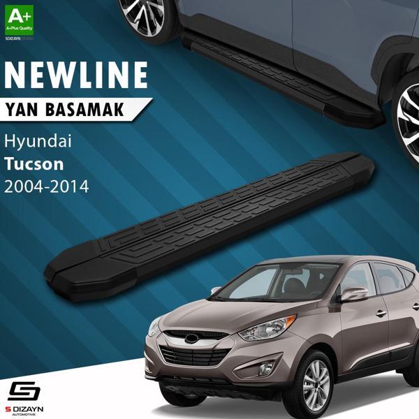 S-Dizayn Hyundai Tucson 2 NewLine Siyah Yan Basamak 173 Cm 2004-2014 - Image 1