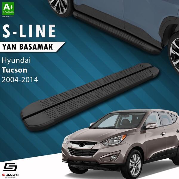 S-Dizayn Hyundai Tucson 2 S-Line Siyah Yan Basamak 173 Cm 2004-2014 - Image 1