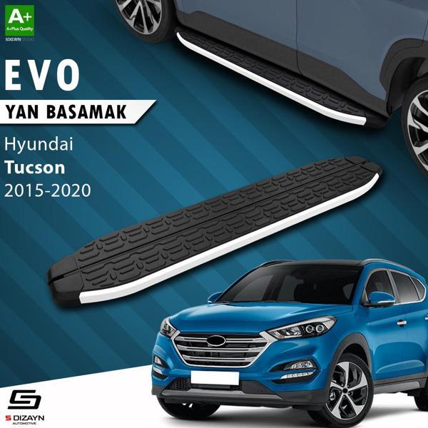 S-Dizayn Hyundai Tucson 3 Evo Aluminyum Yan Basamak 173 Cm 2015-2020 - Image 1