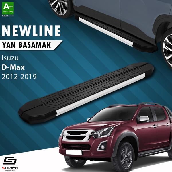 S-Dizayn Isuzu D-Max 2 NewLine Aluminyum Yan Basamak 203 Cm 2012-2019 - Image 1