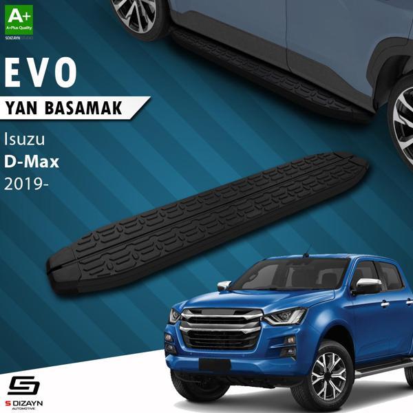 S-Dizayn Isuzu D-Max 3 Evo Siyah Yan Basamak 203 Cm 2019 Üzeri - Image 1